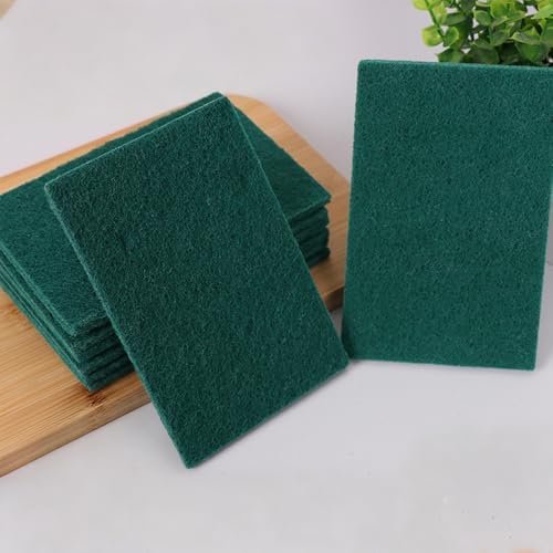 Bulk Heavy Duty Scouring Pads with Emery, 6" x 4" Large Green Scrub Pads for Kitchen Cleaning, Durable Polyester Abrasive Dish Scrubber for Pot, Pan, Grill and Stove,(40Count) - Image 7
