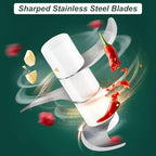 Electric Garlic Chopper, 250ML Garlic Mincer with Egg Beater - Image 5