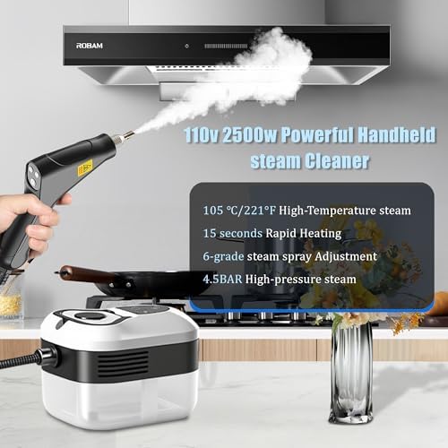 Powerful 2500W Handheld Steam Cleaner,15s Fast Heat-Up High-Pressure Steam - Image 2