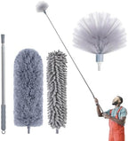 IVYROLL Cobweb Duster & 100'' Microfiber & Chenille Ceiling Cleaner Kit by IVYROLL