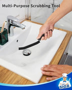 MR.SIGA Crevice Cleaning Brush, Grout Scrub Brush for Corners, Tight Spaces - Image 6
