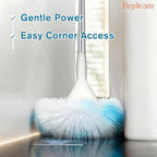 Non-Scratch Tub Tile Scrubber Brush, 48" Long Handle (1-Pack) - Image 2