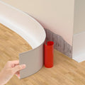 Flexible Vinyl Baseboard Trim 60 Ft, Peel and Stick Wall Base by Nayotaa