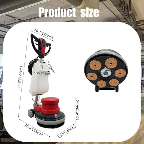 Floor Scrubber Buffer Polisher 17 Inch 110V 1500W - Image 5