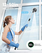 Electric Spin Scrubber, Power Shower Cleaning Brush with Extendable Handle - Image 5