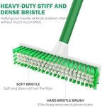 SetSail Floor Scrub Brush with 51-Inch Long Adjustable Handle Brush, Green - Image 3