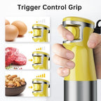 Turelar Immersion Blender Handheld Corded Hand Blenders Set 1100W, Trigger Variable Speed 5 in 1 Stick Emulsifier with Chopper, Whisk and Frother for Soup, Baby Food and Smoothies, Yellow - Image 3