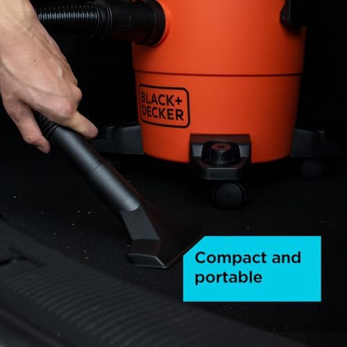 BLACK+DECKER Shop Vacuum Wet and Dry, 4 Gallon 3-in-1 Portable Shop Vac with Accessories, Workshop, Garage, Home and Car Vacuum Cleaner, 3 HP(BDXV18301P-4A) - Image 6