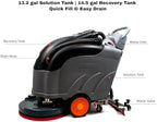 SUNMAX RT50D 22" Self-Propelled Floor Scrubber Dryer, 14.5-gal Tank, Up to 36,000 sqft/hour, Complete Set of Parts - Image 4