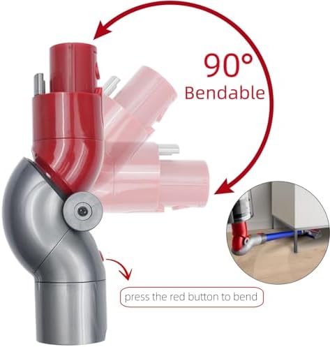 Low Reach Clean Adapter for Dyson V7 V8 V10 V11 V15 Vacuum Cleaner Quick Release Cleaning Tool Adaptor Bottom Converter Head Attachments Accessories for Cleaning Under Couch and Bed - Image 2