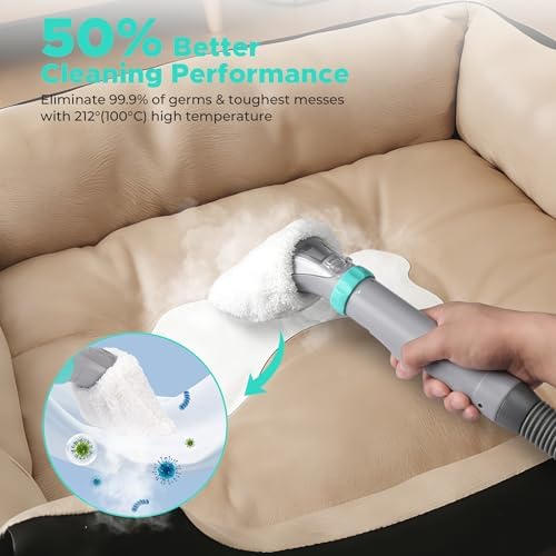 HAUSHOF Steam Carpet and Upholstery Cleaner Machine, with 3 Modes & 3 Tools - Image 3