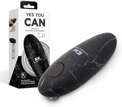 Kitchen Mama Auto 2.0 Electric Can Opener, Marble Black by KitchenMama