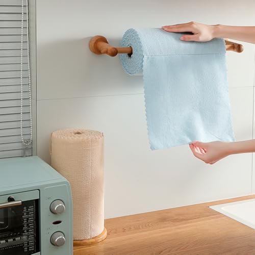 80 Pack Microfiber Cleaning Cloth Roll,Lint Free Rags & Tear Away Reusable Towels Washable Scratch,Ultra Absorbent Dish Rags(12" x 12") for Car Kitchen Home Garage-Blue - Image 4