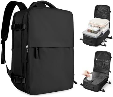 coofay Vacuum Backpack Travel with Pump Airbag Travel Backpack with Vacuum System Mochila de Viaje Compresion al Vacio Easyvacpack Vacpack Backpacks for Traveling Carry on Luggage by coofay