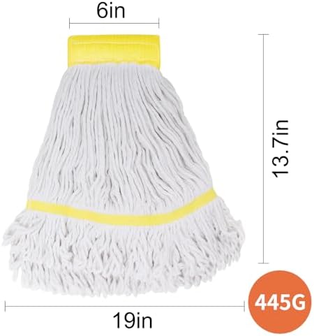 2 Pack Heavy Duty Mop Head Commercial Replacement,Industrial Heads Refill - Image 5