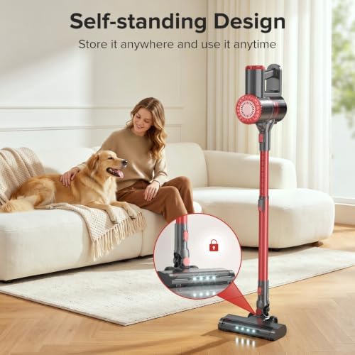 Tipdiy Cordless Vacuum Cleaner with 45KPA 45Mins for Hard Floor & Carpet - Image 5