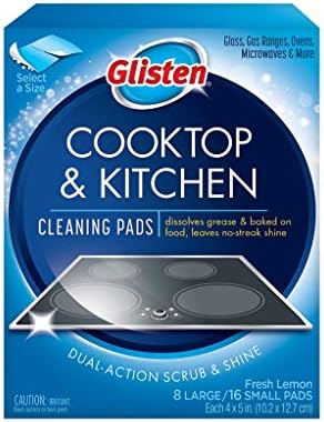 Glisten GC0608T Cooktop & Kitchen Cleaning, 8 Large/16 Small Pads Per Box, 5 Pack - Image 2