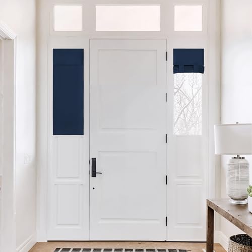 NICETOWN Navy Blue Sidelight Curtains for Side Small Window by NICETOWN