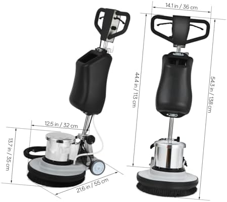 17" Commercial Floor Scrubber Machine with 3 Brushes, Floor Buffer Machine - Image 2