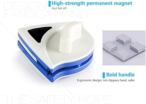 Magnetic Window Cleaner Tool Glass Wiper, Double Sided Window Cleaner Windows Cleaning Brush for High-Rise Household Cleaning Windows Thickness 0.1''-0.4'' (5-7mm) - Image 5