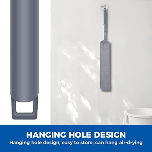 Retractable Gap Dust Cleaner Cleaning Tools with 2 Microfiber Dusting Cloths Long Handle 60inches Washable and Retractable Duster Brush for Cleaning Under Appliances Furniture Couch Fridge - Image 6