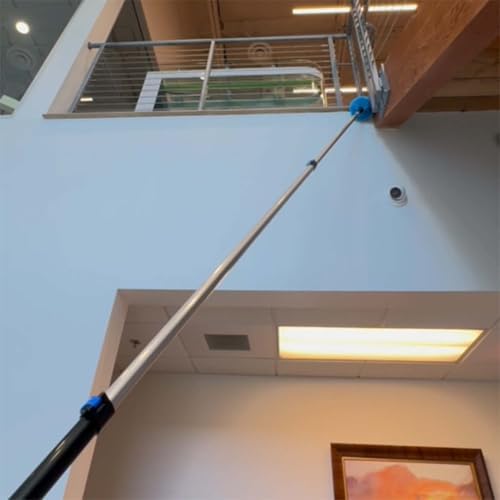 20ft 2 Cobweb Dusters, 12ft Extension Pole, High Ceiling Cleaning Tool - Image 5