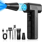 CAGIWIRU Compressed Air Duster -Turbo Fan,150000RPM Cordless Electric air Duster for Keyboard PC Cleaning,No Canned,Jet Dry Blower Air Blower for Home and Car by CAGIWIRU