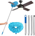 DRQ Ceiling Fan Cleaner Duster with 13-48 in Extension Pole, Blue by DRQ