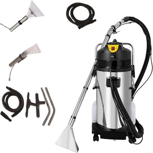 40L/11gal Commercial Carpet Cleaning Machine, 3 in 1 Professional Upholstery Cleaner Machine for Wet Dry 1034W Carpet Extractor Vacuuming and Water for Sofa Curtain, Sent in 2 Packages by TBVECHI