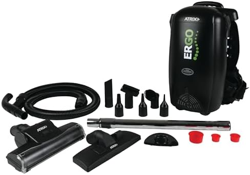 Atrix Ergo Backpack Canister Vacuum, Portable Cleaner with Attachments for Professional and Residential Use, VACBP1 Standard Bundle - Image 2
