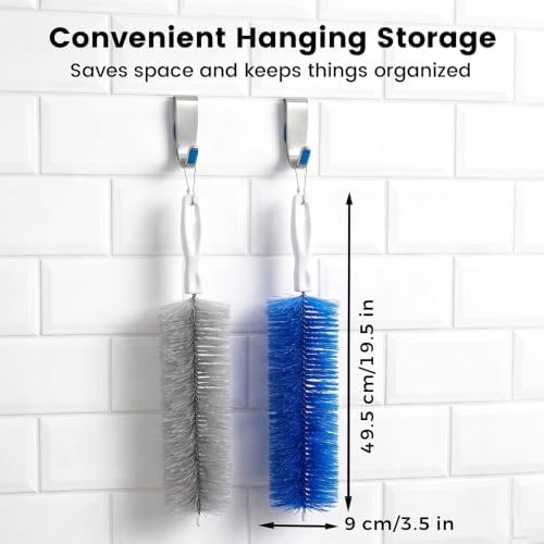 Fan Cleaning Brush, Bendable Microfiber Head, Microfiber Duster for Electric Fan and Blind, Reusable Dust Remover Washable ldeal for Electric Fans Air Conditioning, Home Car Vents, Curtain (Gray 3PCS) - Image 6