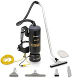 Prolux 10 Quart Commercial Backpack Vacuum with Premium 1.5-Inch Attachments, HEPA Air Filtration, Deep Cleaning for All Floor Surfaces by Prolux