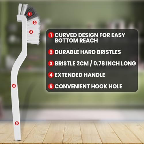 8 Pcs Crevice Cleaning Brush Set Hard Bristle Tools for Narrow Spaces - Image 5