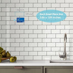 STICKGOO Peel and Stick Backsplash on Subway Tile, Polished White - Image 4