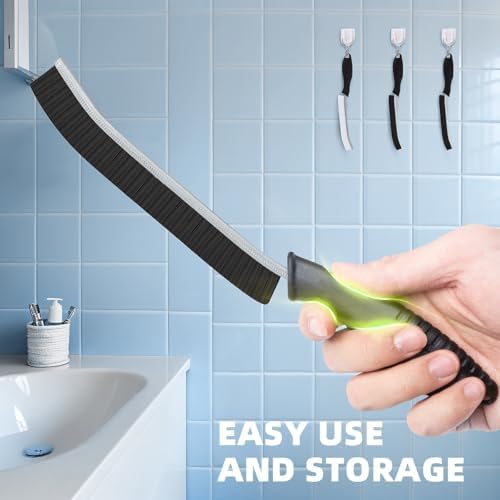 TQRR 6Pcs Hard Bristle Crevice Cleaning Brush-Thin Grout Scrub Brush - Image 4