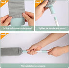 Retractable Gap Dust Cleaner, Long Handle CleaningTool with 3 Washable Microfiber Dusting Cloths, Duster Brush for Cleaning Under Appliances - Image 4