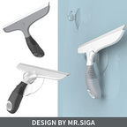MR.SIGA Silicone Squeegee for Shower Doors, 25 cm/10 inch, Gray & Black - Image 3