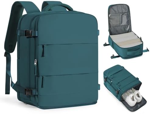 coofay Large Travel Backpack Carry on Flight Approved Mochila De Viaje Carry on Backpack for Airplanes Spirit Airlines Personal Item Bag 18x14x8 Inches Travel Bag Traveling Backpack for Women Men by coofay