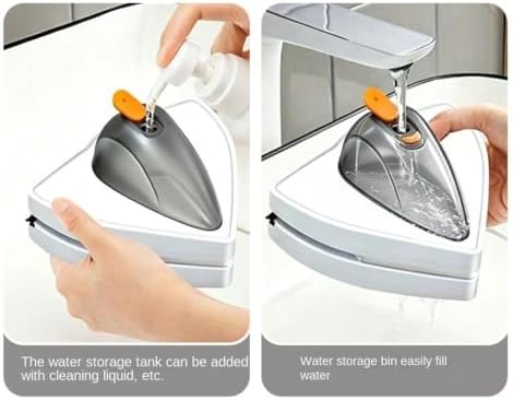Double Sided Magnetic Window Cleaner - Triangular Windshield Squeegee - Image 7