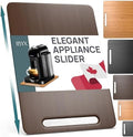 Ibyx Appliance Slider, Sliding Tray for Coffee Maker, 9.5 x 14 in, Brown by Ibyx