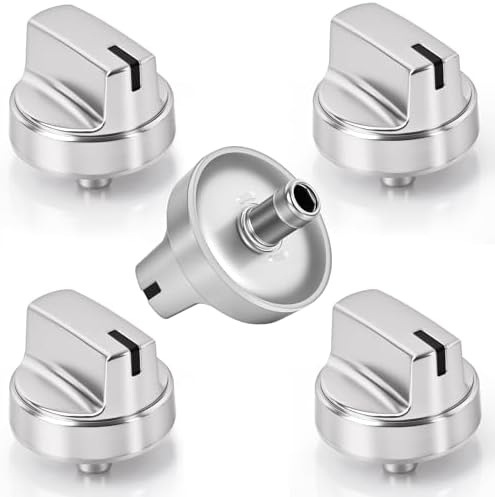 Upgraded WB03X29315 Knob Fit for GE Stove Knobs 5PCS Replacements by Unknown