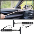 Bittwee 2PCS Car Side Mirror Squeegee, Retractable Auto Rearview Mirror Wiper, All-Purpose Window Squeegee for Cleaning Shower Glass Door, Vehicle Accessories Universal Fit（Black） by Bittwee