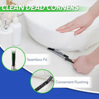 BOOMJOY Grout Brush with Long Handle, Grout Cleaner Brush for Tile Floors, Stiff Bristles for Crevice, Tile Line, Shower, Kitchen, Bathroom - Image 6