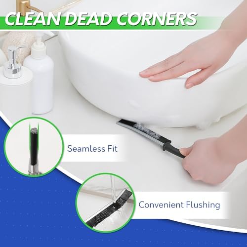 BOOMJOY Grout Brush with Long Handle, Grout Cleaner Brush for Tile Floors, Stiff Bristles for Crevice, Tile Line, Shower, Kitchen, Bathroom - Image 6