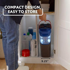 O-Cedar H2prO Flat Mop System with 2 Mop Head Refills | Quick Cleaning Tool | Clean with Clean Water | Machine Washable Reusable Microfiber Mop Pad | Safe on Wood Floors, Vinyl,Tile, Baseboards, Walls - Image 5