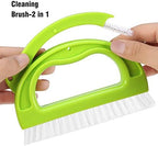 Shower Track Cleaner,Window Track Cleaning Brushes Window,Sliding Door Track Cleaning Brush, Tile Lines Brush, Kitchen Cleaning Brushes-3PACKS - Image 2