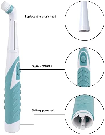 Electric Cleaning Brush with 4 in 1 Multiple Brush Heads, Indoor Household Cordless Motorized Brush for Bathroom Toilet Kitchen Tile Crevice - Image 2