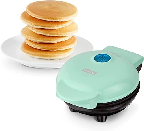 Dash Mini Maker Griddle, 4 Inch Nonstick Cooking Surface, Aqua by Dash