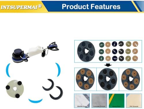 INTSUPERMAI 18" Commercial Floor Buffer Industrial Floor Polisher Buffer - Image 3