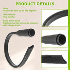 25 inch Flexible Vacuum Crevice Attachment Tool Crevice Brush Tool Kit for Vacuum Hoses Accepting 1-1/4"(32mm) or 1-3/8"(35mm) Inner Diameter Attachments 24.4inch - Image 4